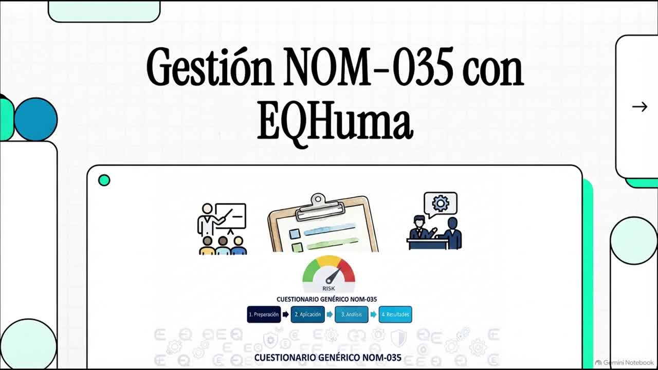 Portada del video: gestión NOM-035, de la evaluación a la acción